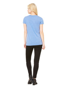 Zido | T Shirt personnalisé pour femme Bleu Mélangé 3