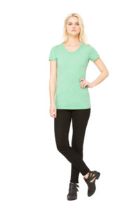 Zido | T Shirt personnalisé pour femme Vert Mélangé 1