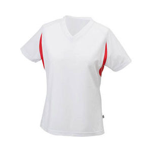 t shirts marquage entreprises Blanc Rouge