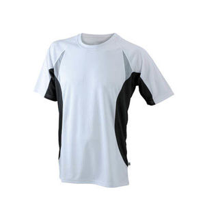 tee shirt logo entreprises Blanc Noir