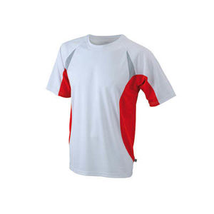 tee shirt logo entreprises Blanc Rouge