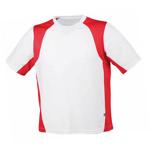 tee shirt marquage entreprise Blanc Rouge