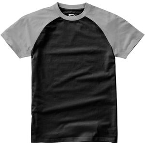 Backspin | Tee Shirt publicitaire pour homme Noir Gris 3