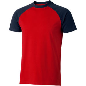 Backspin | Tee Shirt publicitaire pour homme Rouge Marine