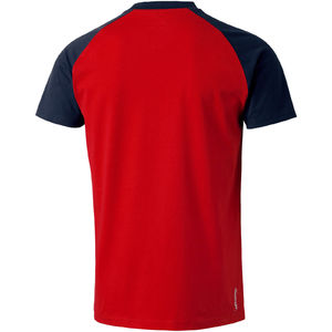 Backspin | Tee Shirt publicitaire pour homme Rouge Marine 1