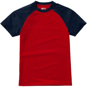 Backspin | Tee Shirt publicitaire pour homme Rouge Marine 3