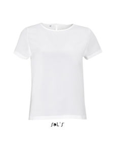 Bridget | Tee Shirt publicitaire pour femme Blanc cassé