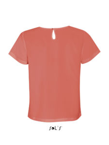 Bridget | Tee Shirt publicitaire pour femme Corail 1