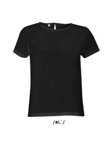 Bridget | Tee Shirt publicitaire pour femme Noir