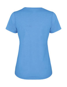 Bunie | Tee Shirt publicitaire pour femme Bleu océan Gris