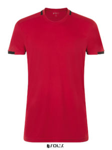 Classico | Tee Shirt publicitaire pour homme Rouge Noir