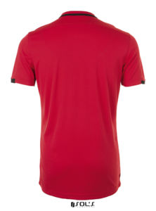 Classico | Tee Shirt publicitaire pour homme Rouge Noir 1
