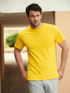 Cotton T | Tee Shirt publicitaire pour homme Jaune 1
