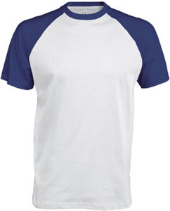 Dapi | Tee Shirt publicitaire pour homme Blanc Bleu royal