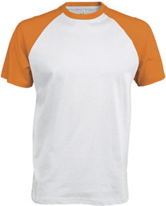 Dapi | Tee Shirt publicitaire pour homme Blanc Orange