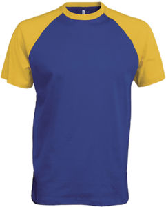 Dapi | Tee Shirt publicitaire pour homme Bleu royal Jaune
