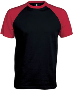 Dapi | Tee Shirt publicitaire pour homme Noir Rouge