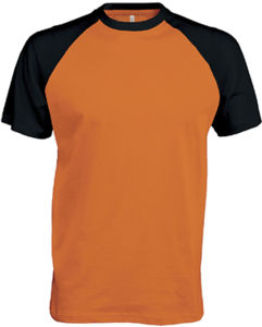 Dapi | Tee Shirt publicitaire pour homme Orange Noir