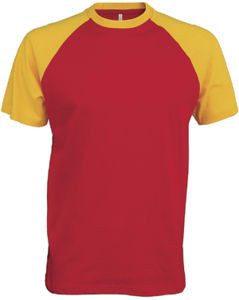 Dapi | Tee Shirt publicitaire pour homme Rouge Jaune