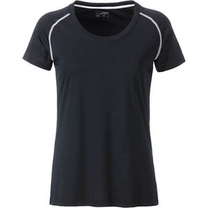 Doggoo | Tee Shirt publicitaire pour femme Noir Blanc 1