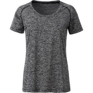 Doggoo | Tee Shirt publicitaire pour femme Noir Mélangé Noir