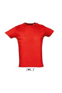 First | Tee Shirt publicitaire pour homme Rouge Coquelico