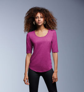 Fudo | Tee Shirt publicitaire pour femme Fuchsia 1