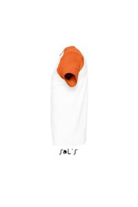 Funky | Tee Shirt publicitaire pour homme Blanc Orange 3