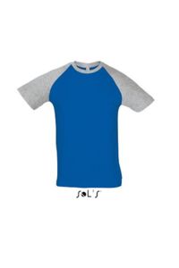 Funky | Tee Shirt publicitaire pour homme Gris chiné Royal