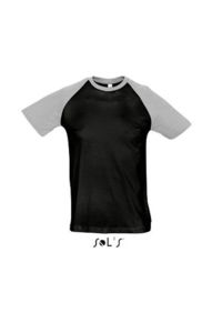 Funky | Tee Shirt publicitaire pour homme Noir Gris chiné