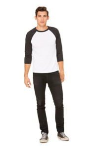 Govu | Tee Shirt publicitaire pour homme Blanc Charbon chiné