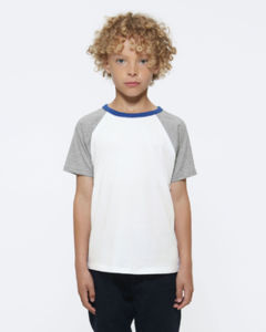 Jump Short Sleeve | Tee Shirt publicitaire pour enfant Blanc Gris chiné 2