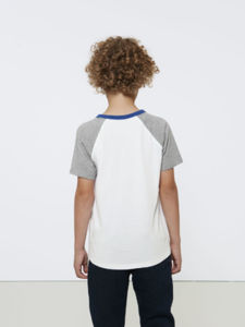 Jump Short Sleeve | Tee Shirt publicitaire pour enfant Blanc Gris chiné 4