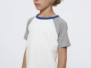 Jump Short Sleeve | Tee Shirt publicitaire pour enfant Blanc Gris chiné 5
