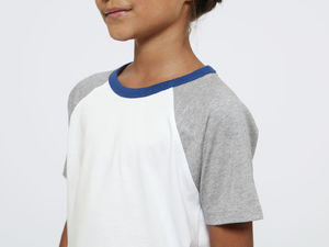 Jump Short Sleeve | Tee Shirt publicitaire pour enfant Blanc Gris chiné 6
