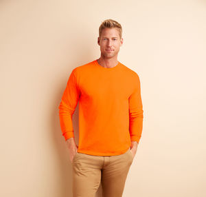 Langarm Ultra | Tee Shirt publicitaire pour homme Orange Securite 1