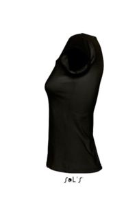 Melrose | Tee Shirt publicitaire pour femme Noir 3