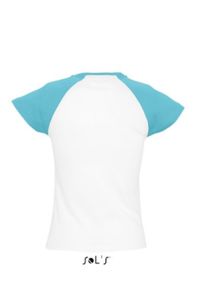 Milky | Tee Shirt publicitaire pour femme Blanc Atoll 2