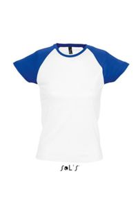 Milky | Tee Shirt publicitaire pour femme Blanc Royal