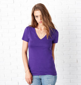 Moovu | Tee Shirt publicitaire pour femme Equipe Violet 2