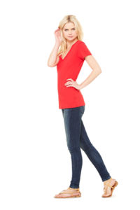 Moovu | Tee Shirt publicitaire pour femme Rouge 2