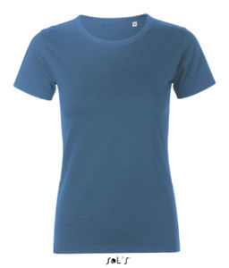 Murphy Women | Tee Shirt publicitaire pour femme Bleu Ardoise