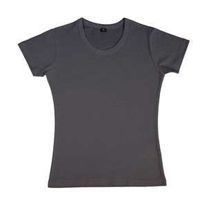 Nulossi | Tee Shirt publicitaire pour femme Gris foncé 1