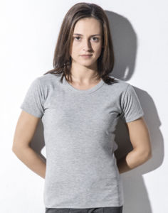 Nulossi | Tee Shirt publicitaire pour femme Gris mélangé 2