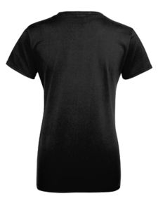 Qeko | Tee Shirt publicitaire pour femme Noir 2