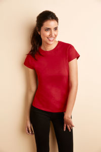Qevo | Tee Shirt publicitaire pour femme Rouge 1