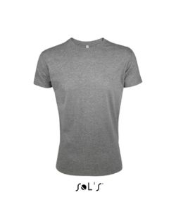 Regent Fit | Tee Shirt publicitaire pour homme Gris chiné