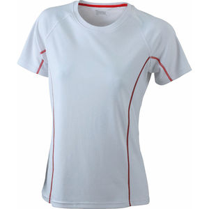 Soona | Tee Shirt publicitaire pour femme Blanc Rouge