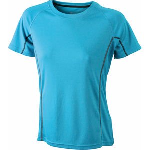 Soona | Tee Shirt publicitaire pour femme Turquoise Noir
