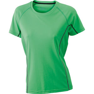 Soona | Tee Shirt publicitaire pour femme Vert Noir